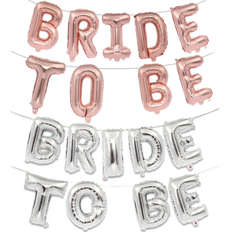 

Набор из 16 - дюймовой розовой золотой и серебряной фольги для невесты воздушные шары буквы гелий воздушные шары свадебные украшения душ невесты курицы принадлежности для вечеринки