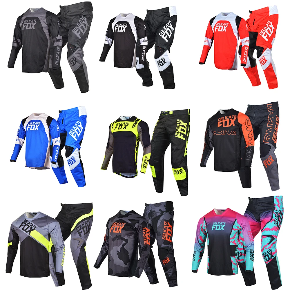Motocross Race 180 Jersey and Pants Combo MX Offroad Enduro MTB DH UTV ATV Dirt Bike Downhill Riding Gear Set