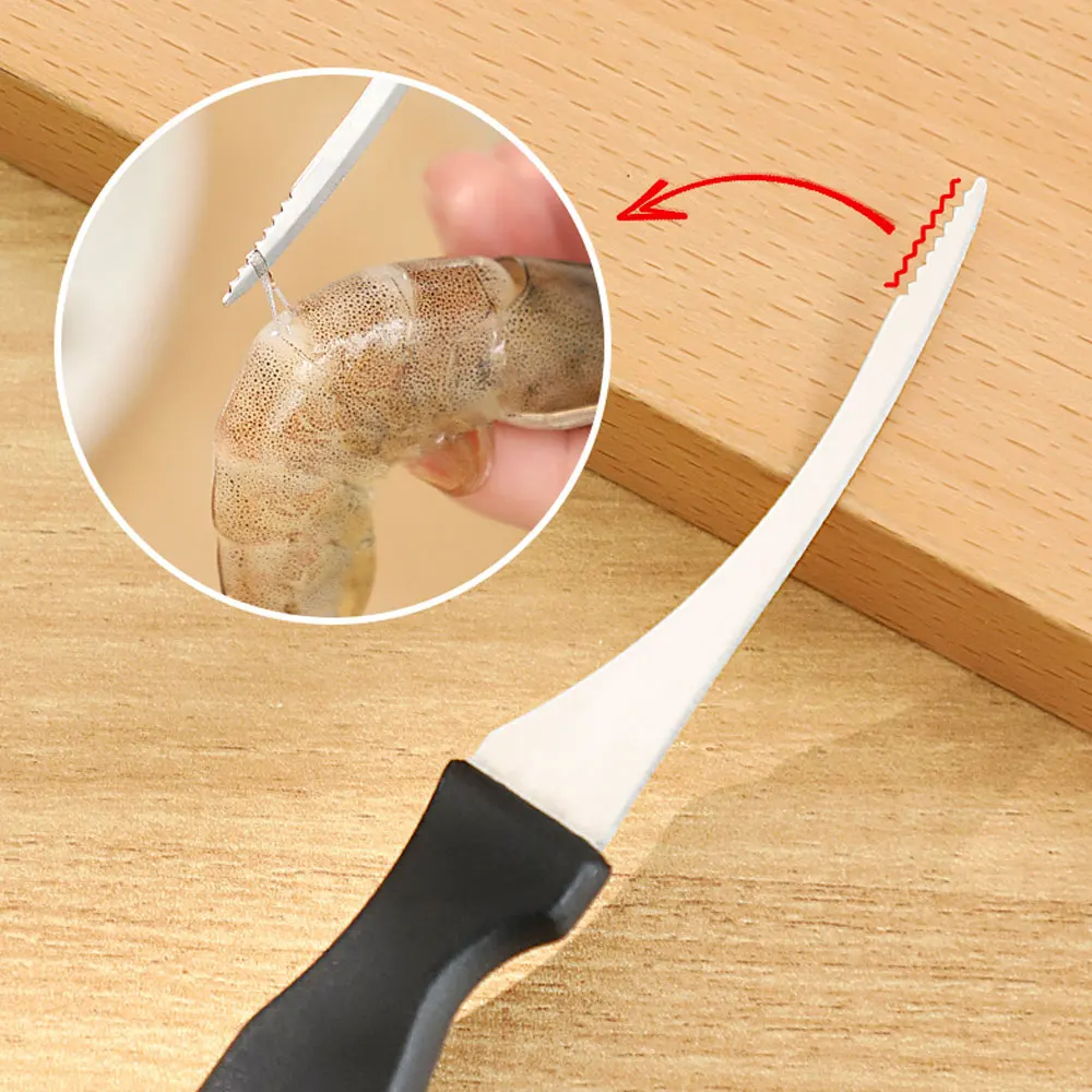 1x нож для чистки сетки креветок из нержавеющей стали проволоки резки кишечника