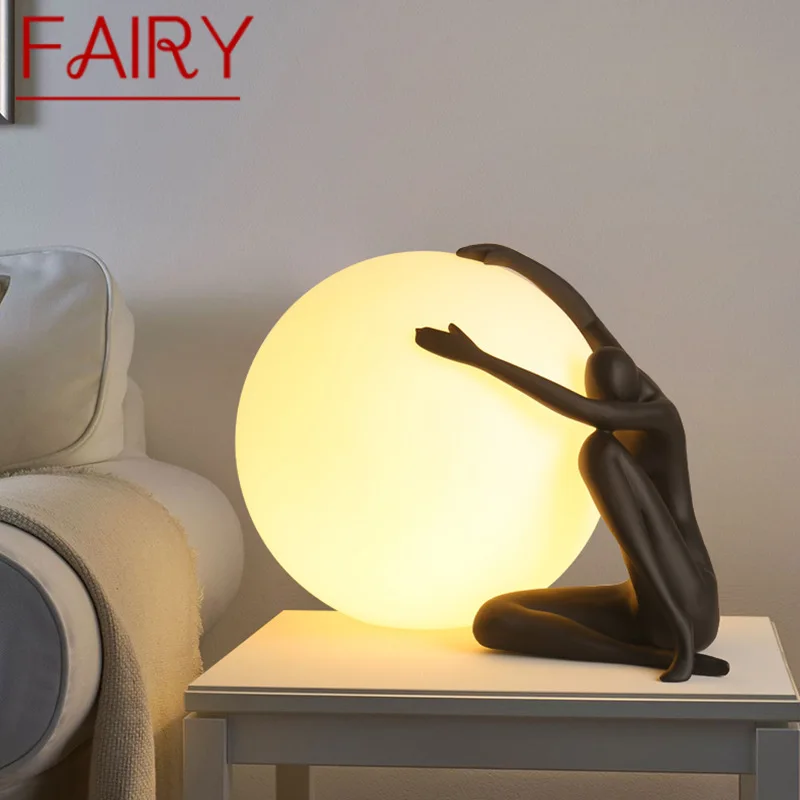 

FAIRY Nordic Table Lamp Contemporary Creative Ornament Resin Desk Light LED Decor for Home Living Room Study Bedside