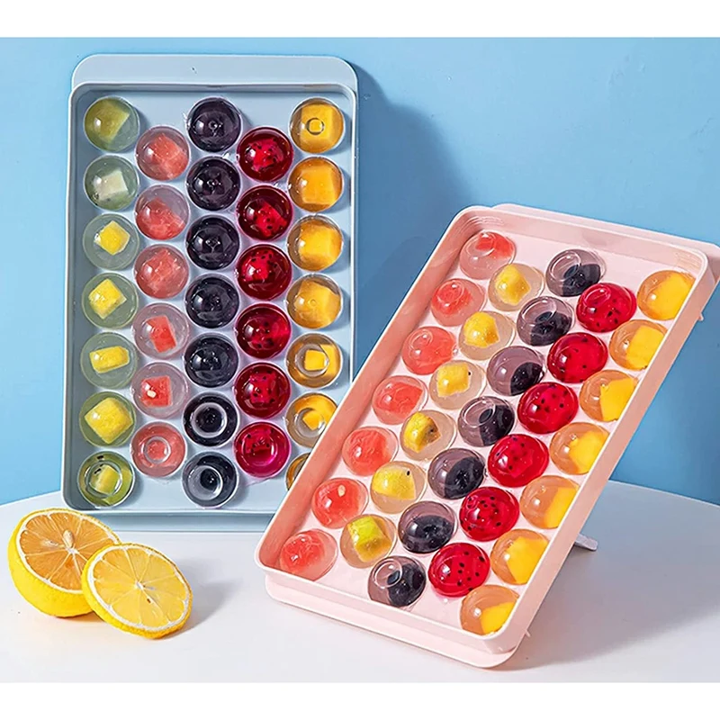 Шаровидная форма для льда Hot-Round Ice-Cube Trays Maker Mold для заморозки, создания круглых кубиков льда и охлаждения коктейлей.