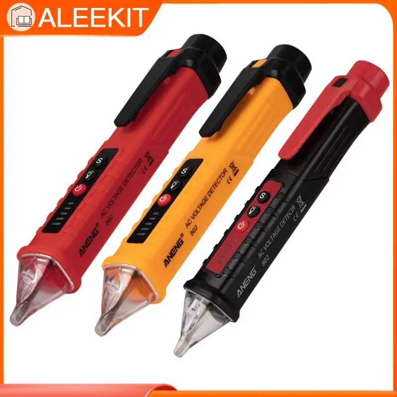 

1pc Tester Pen AC 12-1000V Non-Contact Electric Sensor Tester Pen With LED Light Alarm Voltage Detector AC Voltage Detector