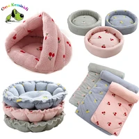 plush pet bed cat dog crate pad soft indoor puppy kitten sleeping sofa beds anti slip bottom round removable pets cushion bed