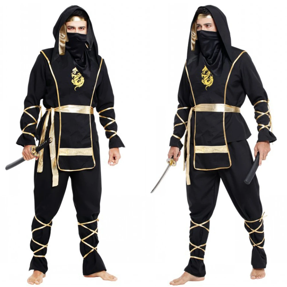 Naruto ผู้ใหญ่นักรบญี่ปุ่น Ninja เครื่องแต่งกายเด็กฮาโลวีน Akatsuki คอสเพลย์ Carnival Purim งานฝีมือ Masquerade ไนท์คลับ...