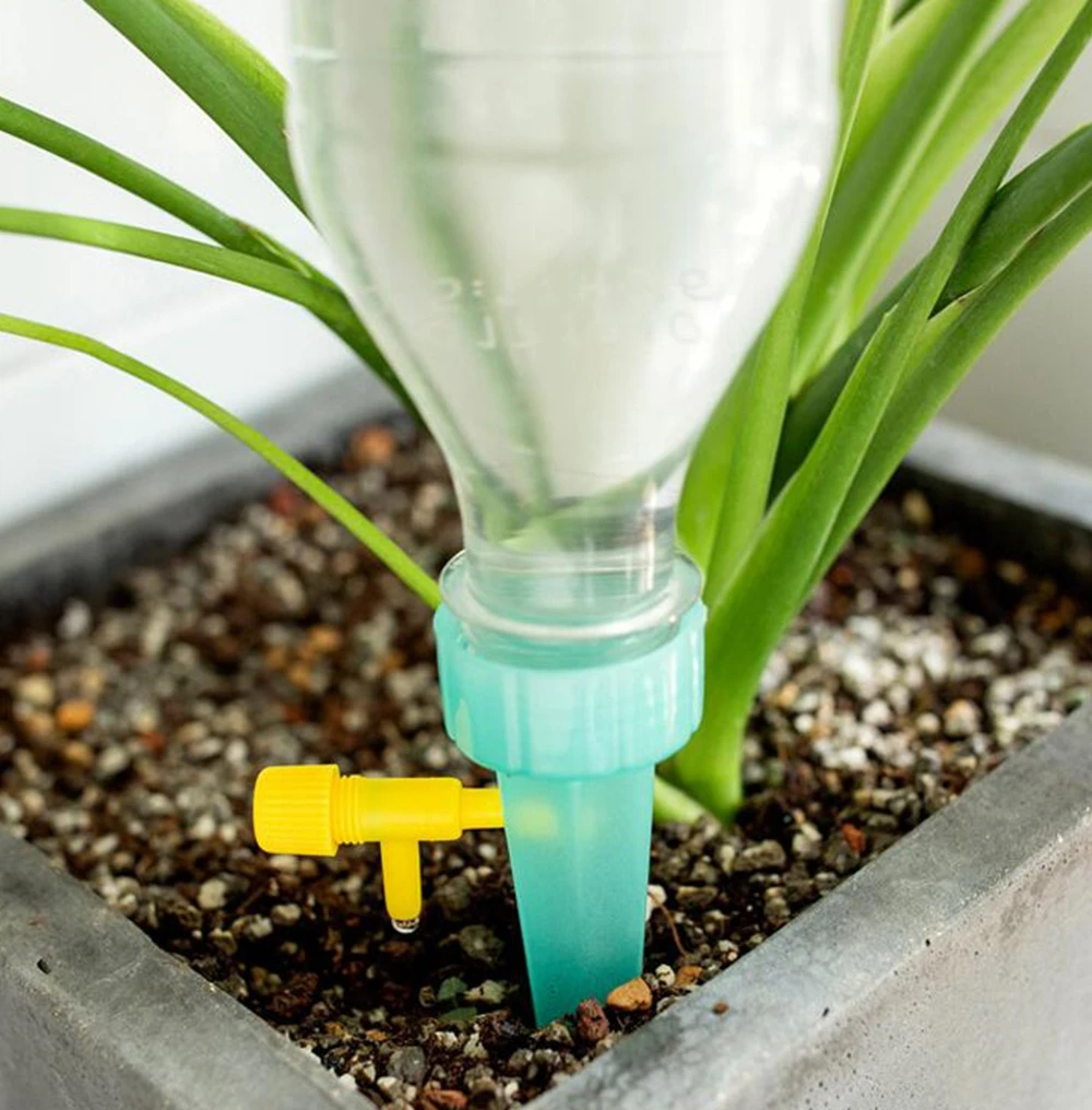 

6pcs Flower Dripper Plants Household Watering Kit System Garden Supplies Bottle Waterer Auto Drip Irrigation