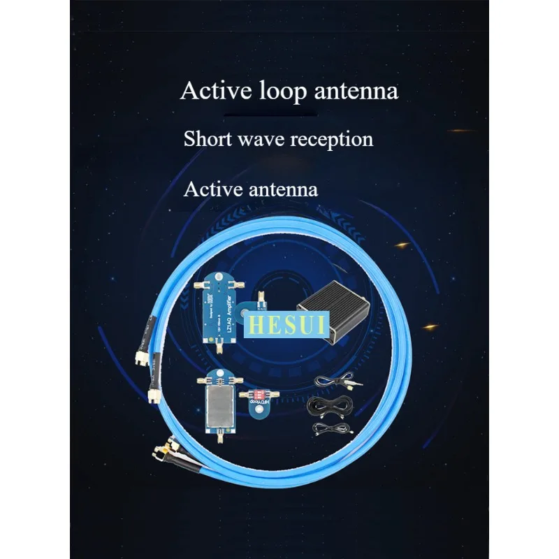 Коротковолновая маленькая петлевая антенна 50K-500 МГц полнодиапазонное кольцо