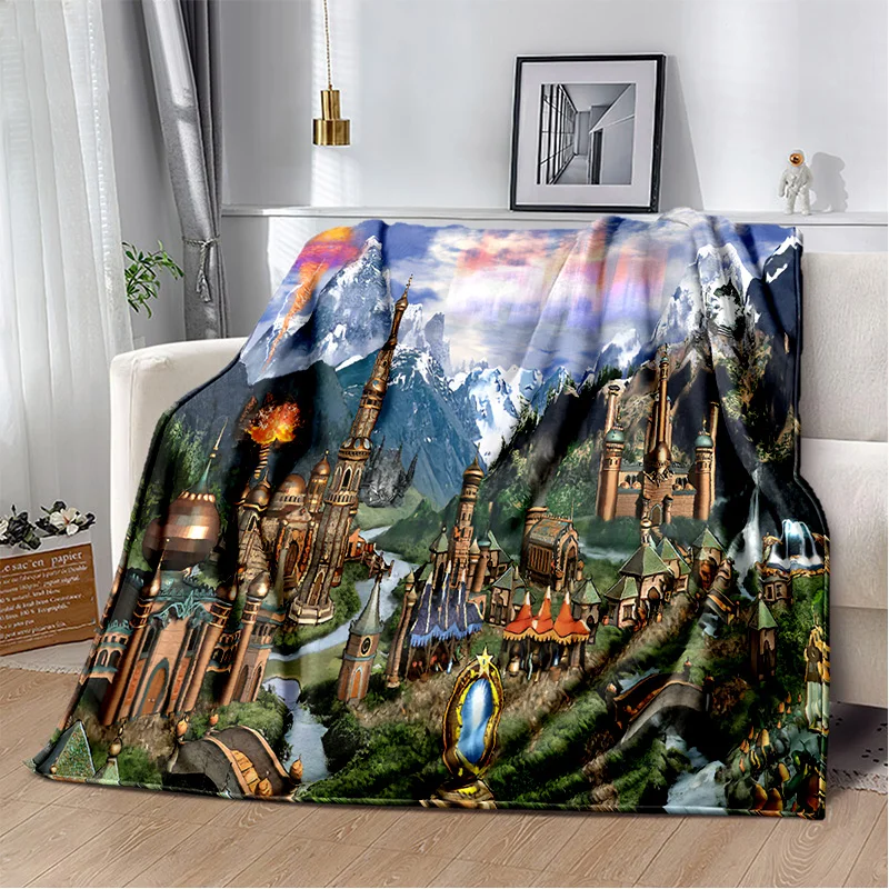 

3D Heroes of Might and Magic Retro Game Soft Plush Blanket,Flannel Blanket Throw Blanket for Living Room Bedroom Bed Sofa Picnic