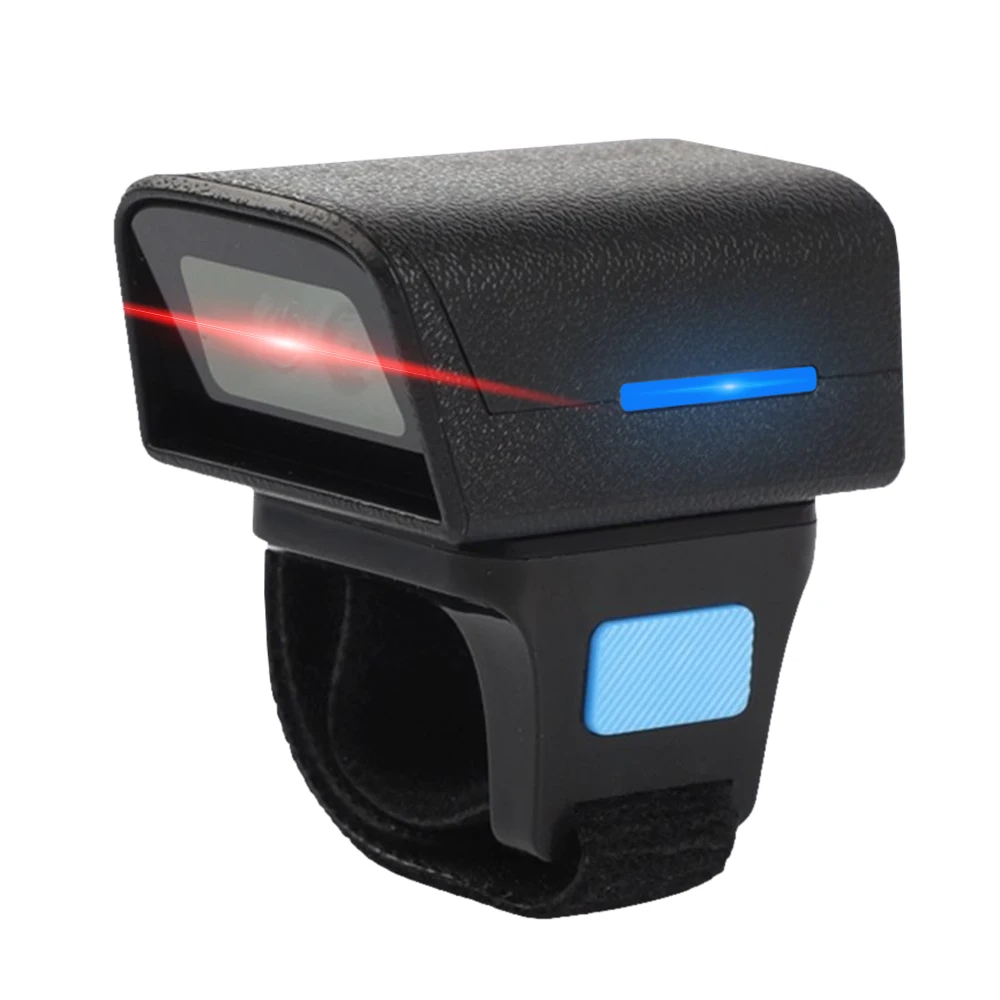 

Wearable Ring Type Barcode Scanner USB Wired+2.4G+BT Three-mode Connection Support One-dimensional Barcode/QR Code Scanning