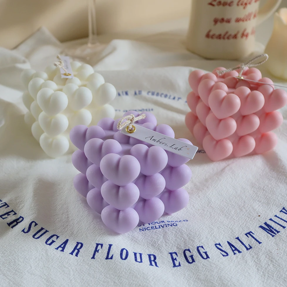 Домашние Декоративные Ароматические свечи в форме сердца домашние ароматные