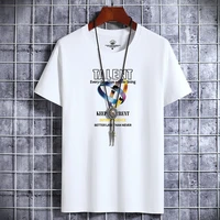 summer new 100 cotton letter mens short sleeves white solid t shirt men causal o neck basic t shirt male high quality jn41