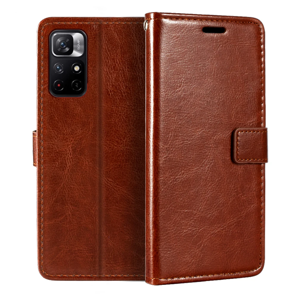 Чехол для Xiaomi Redmi Note 11 китайский кошелек премиум-класса из искусственной кожи