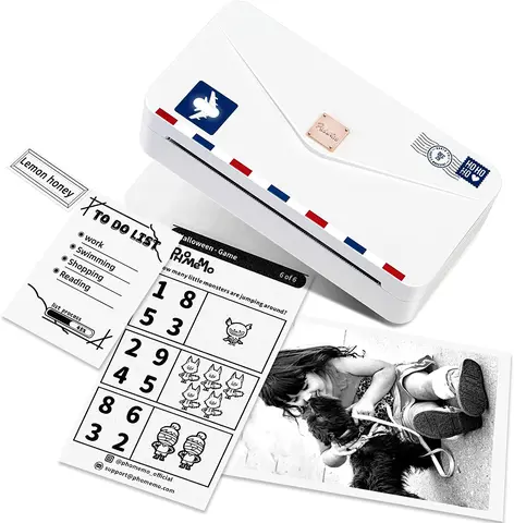 Портативный принтер Phomemo M04AS, 110 мм, 304dpi