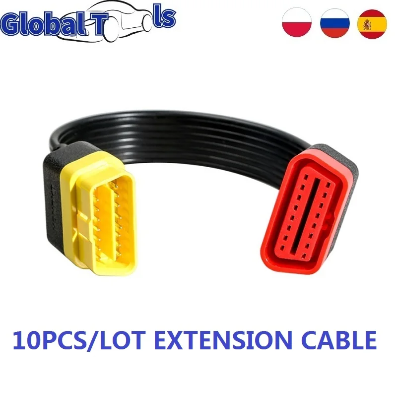 10-шт./лот 16-контактный Удлинительный кабель 10 шт./лот для LAUNCH EasyDiag 3 0/easydiag 2 0 plus 16pin