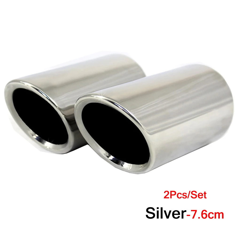 

2 шт./компл., чехлы на наконечники выхлопных труб из нержавеющей стали для Audi A1 A3 A4 TT 2009-2015/VW Volkswagen PASSAT