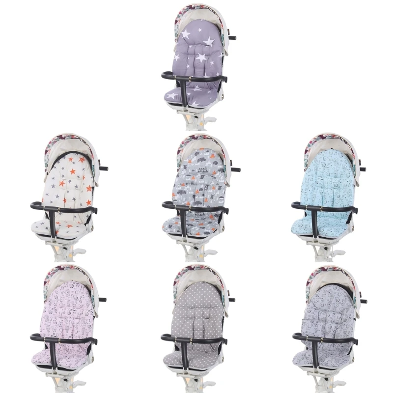 

Cotton Universal Baby Liner Stroller Cushion Car Cushion Thick Cushion for Newborns Infants Toddlers M89C
