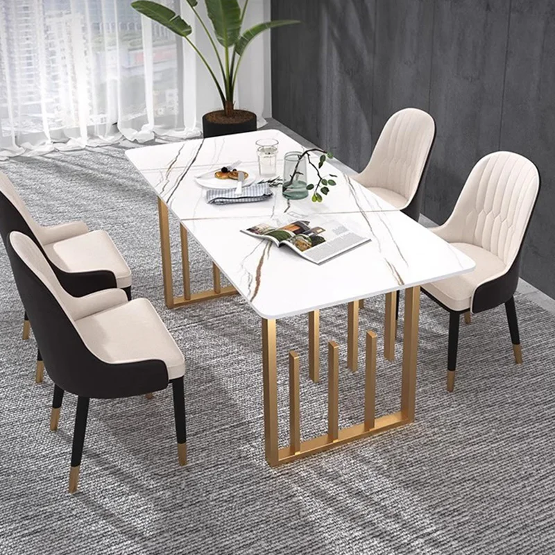 

Kitchen Garden Modern Dining Tables Console Coffee Side Balcony Marble Dining Tables Center Desk Table A Manger Furniture WJ40XP