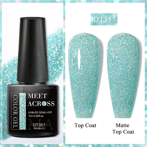 MEET ACROSS Светоотражающий гель-лак для ногтей 7 мл