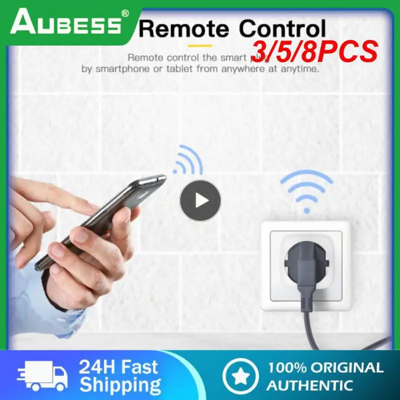 

3/5/8PCS Timing Function Smart Plug Power Monitoring Dual Mode Socket Voice Control Timer Socket Mutifunctional