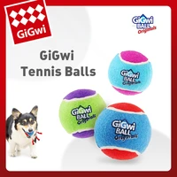 gigwi funny pets dog game ball sound puppy chewing interactive ball teething molar bite resistant dogs toy pet training products