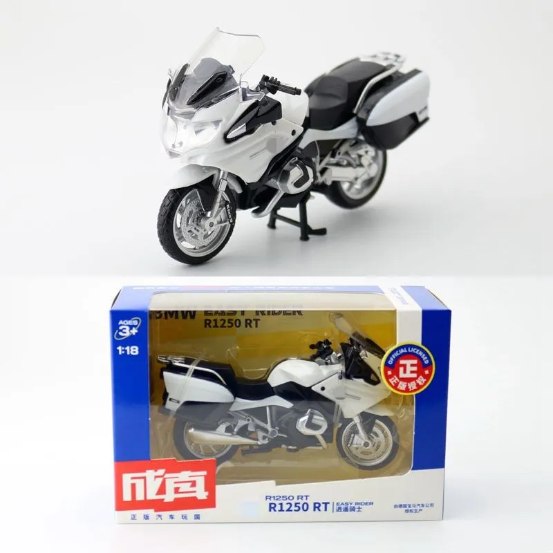 Diecast Spielzeug Metall Motorrad Modell Maßstab 1:18 R1250 RT Straße Super Motorrad Pädagogisches Sammlung Geschenk für Kid Spiel Box