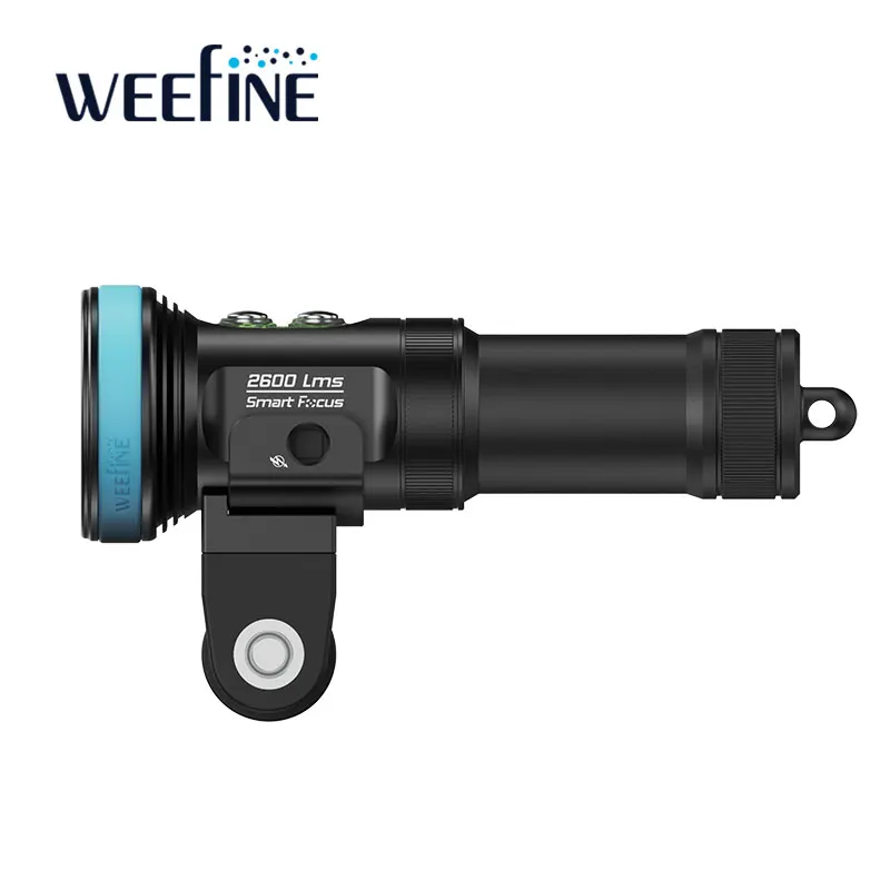 Фото WEEFINE WF103 Smart Focus 2600 люмен подводный видеосвет фонарик для подводного плавания фонарик подводная видеолампа для фотосъемки №4