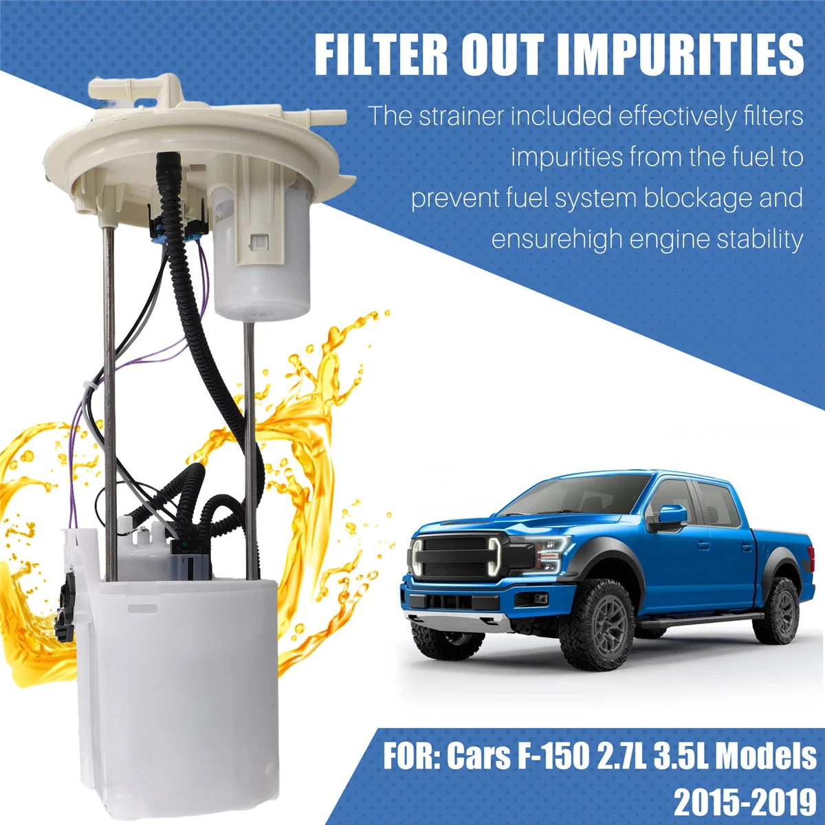 Топливный насос в сборе FL349H307DE подходит для Ford F-150 2 7 л 3 5 2015-2019 DOE2656M FL34-9H307-DE HL32-9H307-F