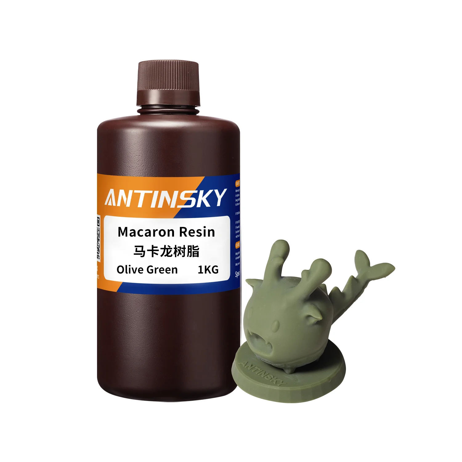Фото Смола Antinsky Macaron 405нм, 1кг, текучая, матовая текстура, четкая детализация, низкая вязкость, подходит для 3D-принтеров HeyGears/Anycubic. №1