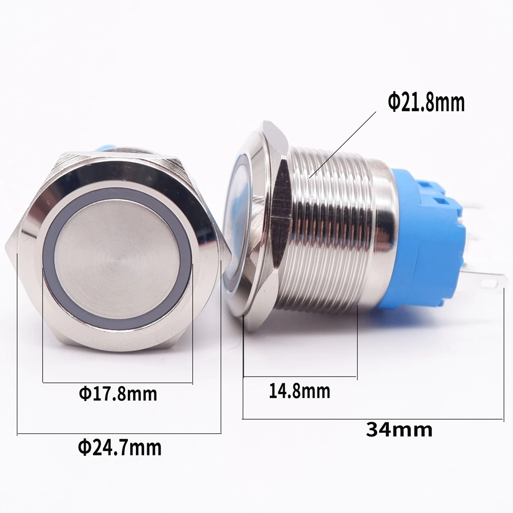 Кнопка переключения 22 мм товары для автомобилей кнопка включения/выключения
