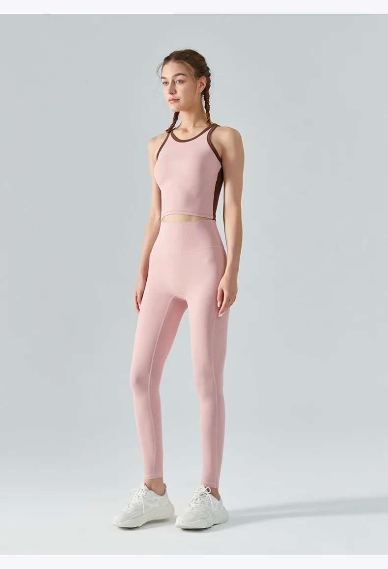 NWT Al Yoga Workout Ankle-Length Quick Dry Pants Nude Color High Waist Elastic Waist Honey Peach Hip Sport Fitness Women Legging