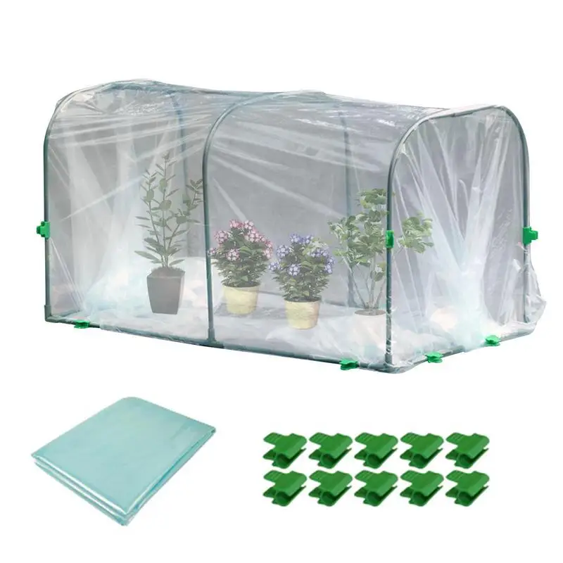 

Mini Greenhous Indoor Plants Greenhouse Cover Flowers Rainproof Plant Tent Flower Sunshine Room Mobile Greenhouse With Frame