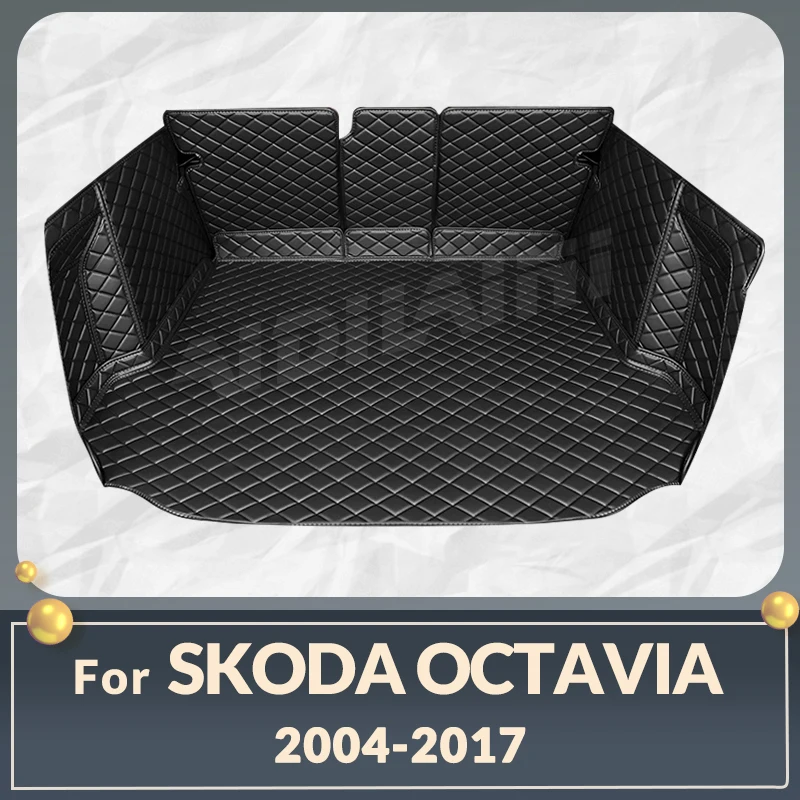 Коврик в багажник с полным покрытием для SKODA Octavia 2004-2017 16 15 14 13 12 11 10 09 08 07 06