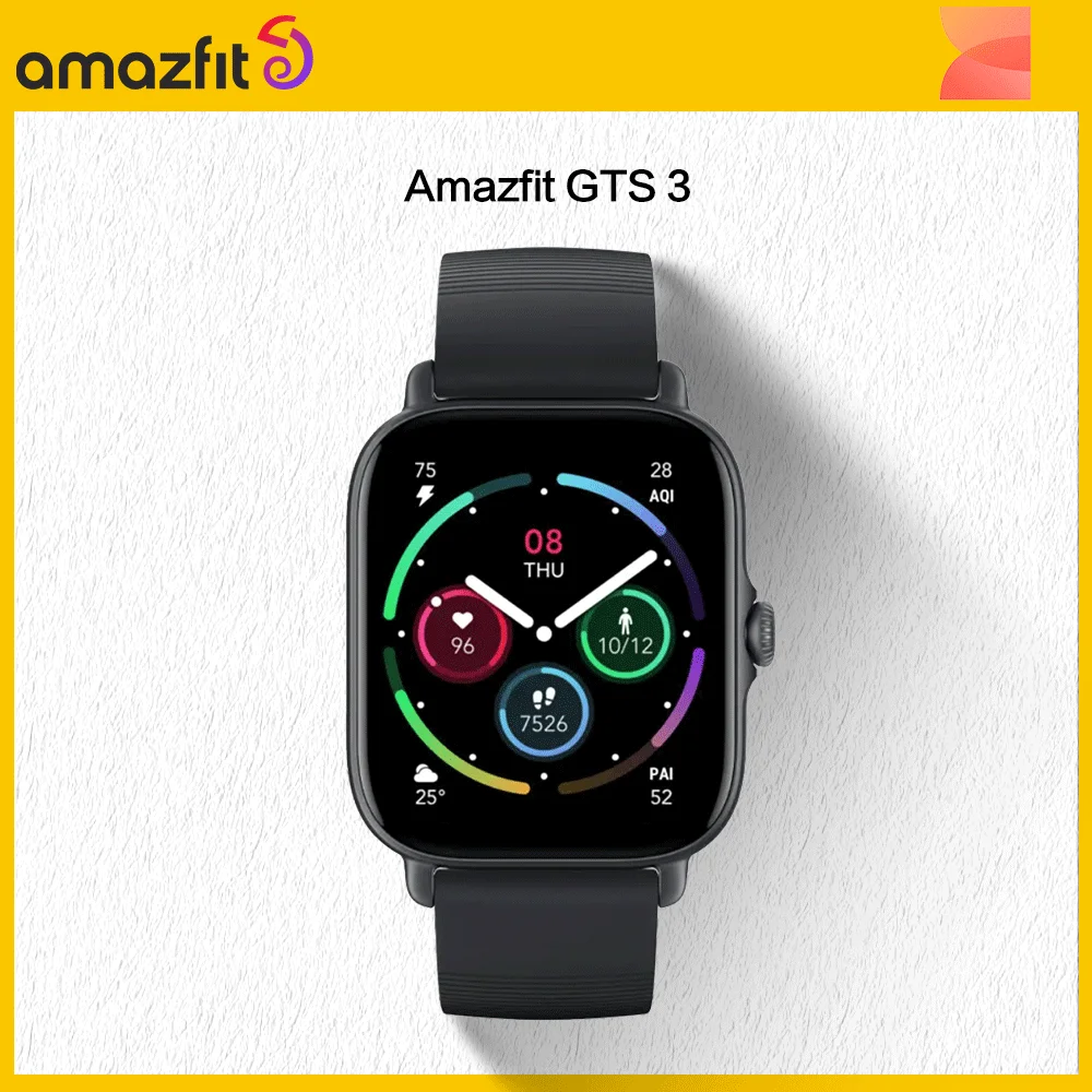 

Novo amazfit gts 3 gts3 GTS-3 smartwatch alexa 1.75 amamamoled display 12 dias de vida da bateria relógio inteligente para andri