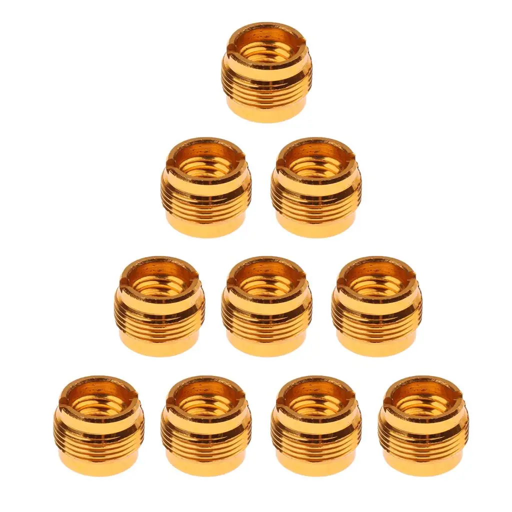 

10 Pieces Microphone Clip Screw Thread Adaptor 3/8" to 5/8" Screws