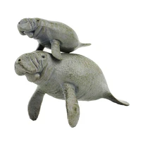 simulation of marine life animal figure model manatee environmentally friendly solid plastic seabed toy gift decoration