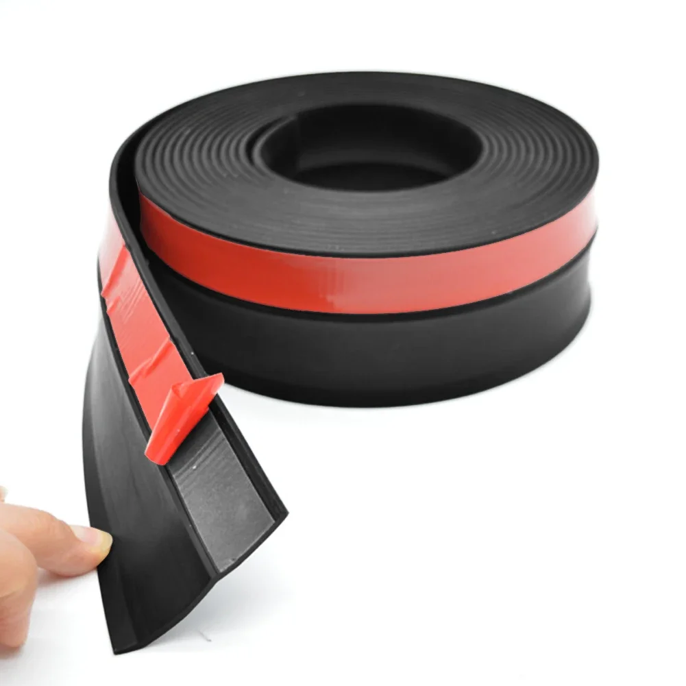 

1 шт., 5 м, уплотнительная лента для гаражных ворот, защита от атмосферных воздействий, полоса для дверной рамы, уплотнители для складских дверей, клейкая уплотнительная лента, нижняя отделка