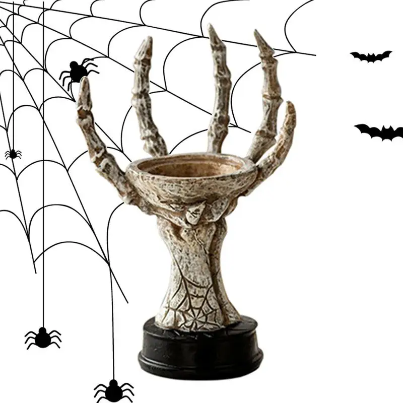 Держатель для чайной свечи на Хэллоуин подставка вотивной коготь призрака смола