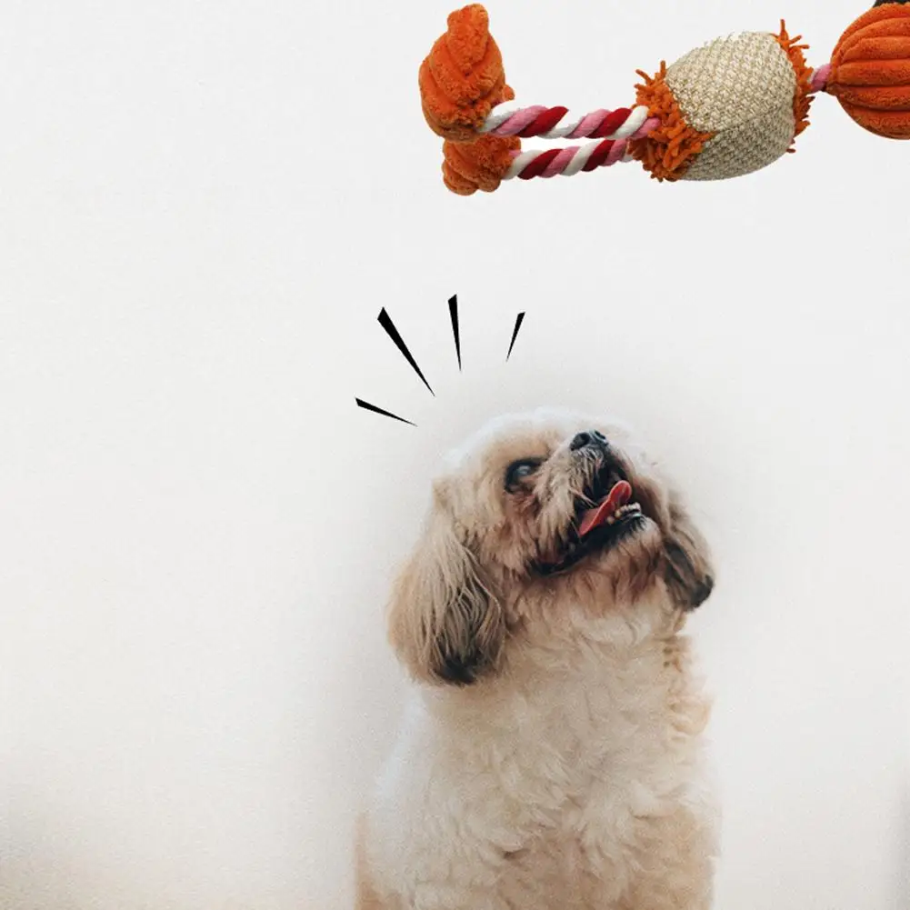 Хлопковая веревка игрушки для птиц и собак плюшевая Набивная игрушка со звуком