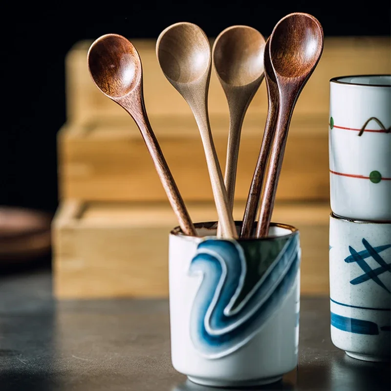 6 шт. деревянные чайные ложки