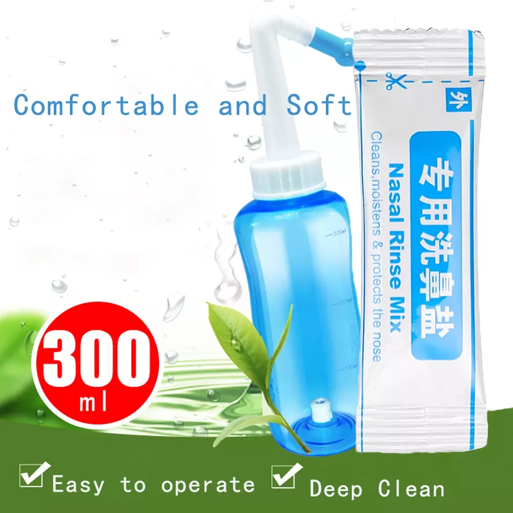 

Adults Children Nasal Wash Cleaner Nasal Wash Cleans Moistens Nose Protector Allergies Relief Nasal Pressure Neti Pot Aspirator