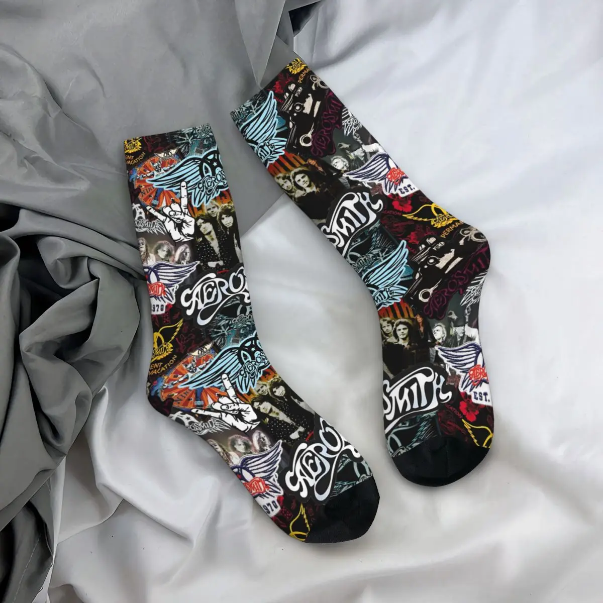 Носки музыкальной рок-группы Est.1970 мужские и женские модные носки Aerosmith