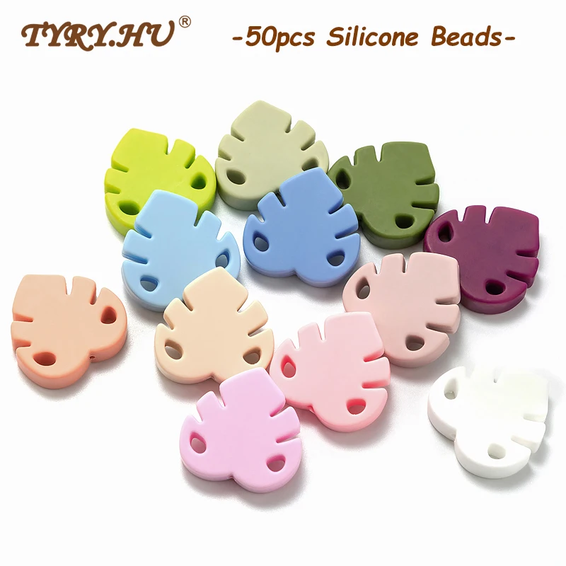 

TYRY.HU 50 шт., бусины для прорезывания зубов в мультяшном стиле, DIY цепочки для соски, бусины, Аксессуары для ожерелья, детский подарок без бисфен...