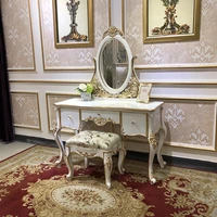 european dressing table luxury bedroom dressing table neoclassical solid wood carved mini princess dressing cabinet assembly