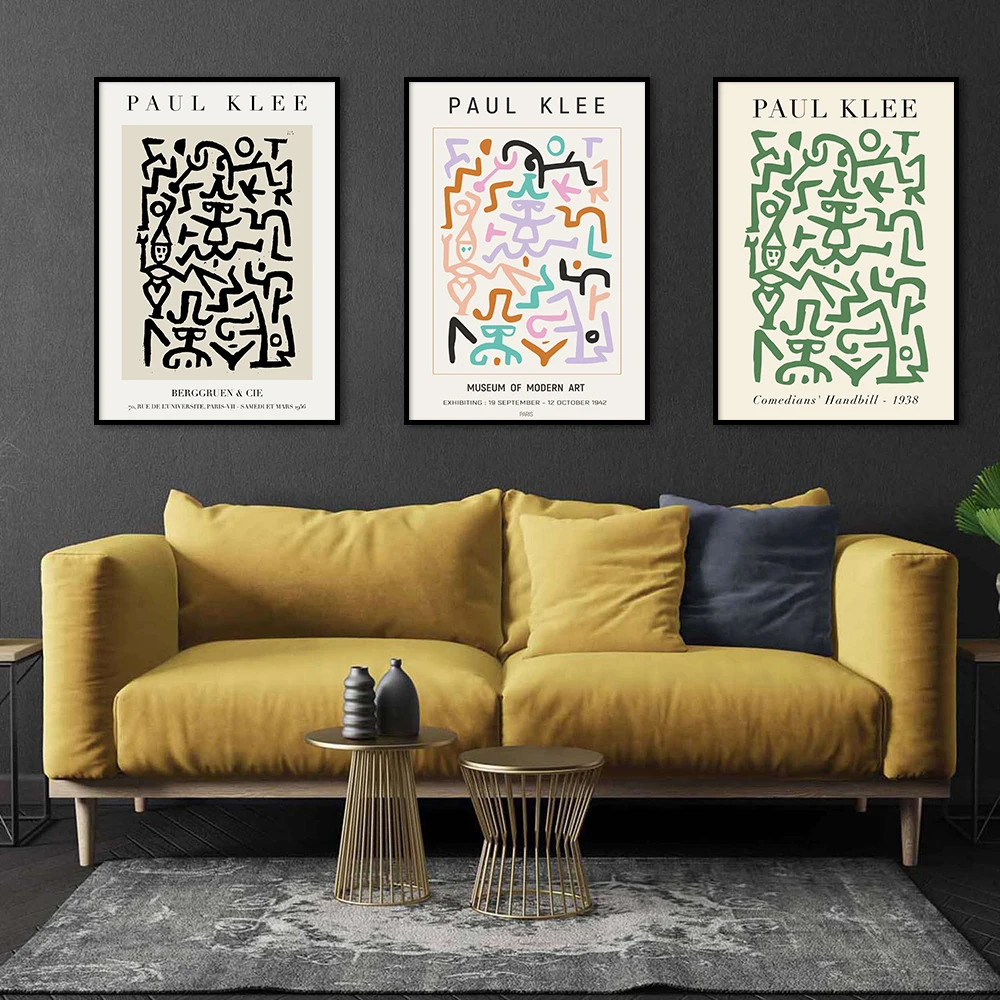 Постер Paul Klee Классическая винтажная настенная Картина на холсте абстрактная