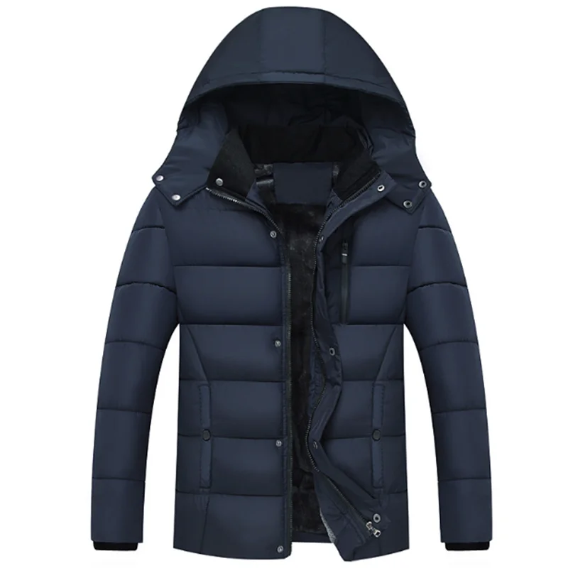 

2020 Winter Coats Men's Plus Size Casual Jacket Clothing Jaqueta Casaco Masculino Masculina Erkek Giyim Slim Fit Hat Baju Kaban