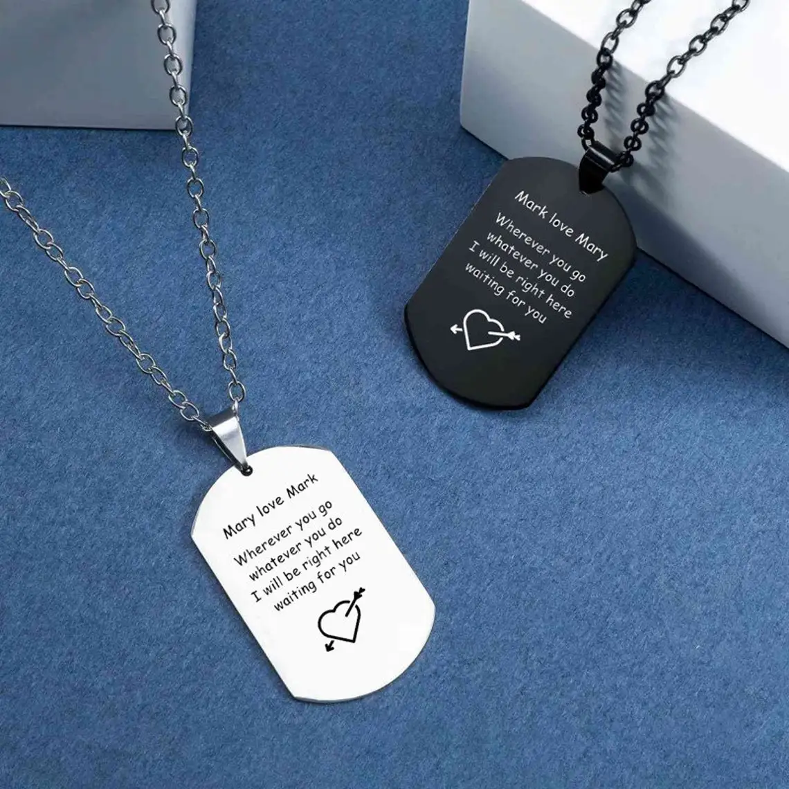 Лазерная гравировка на заказ армейская бирка из нержавеющей стали военный кулон