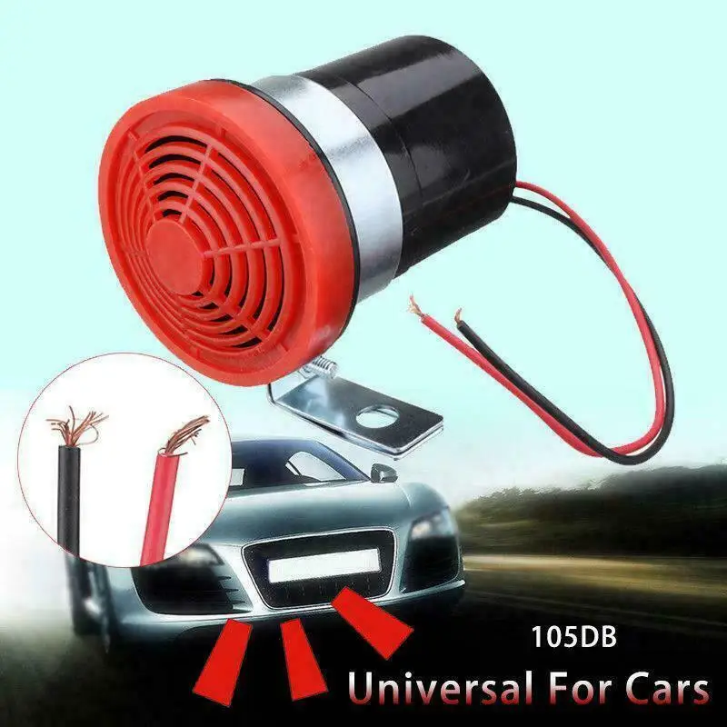 

Durable Reverse Siren Universal Car Alarm Horn Portable 12-24v 105db Warn Beeper Buzzer Car Accessory Long Life