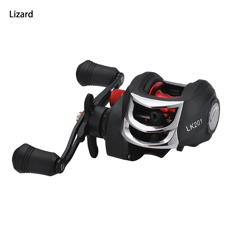 

Lizard LK201 7.2:1 High Speed Fishing Reel Left Right Hand Baitcasting Reel Brake System 8kg Drag Wheel Bait Casting