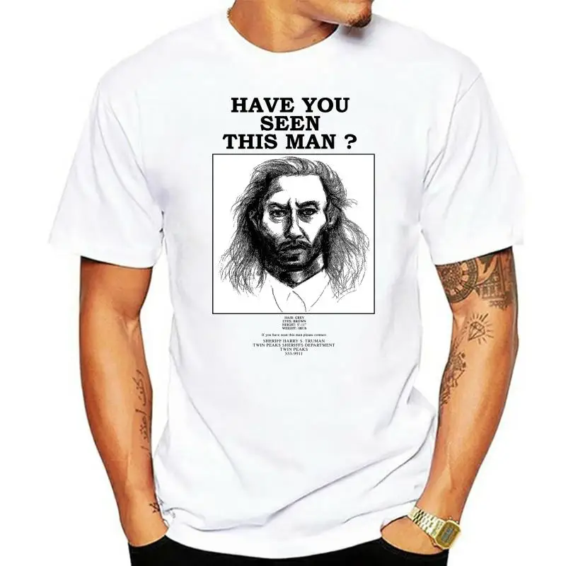 

Новое поступление 2022, Мужская модная футболка с принтом Боб (в стиле Твин Пикс), дизайнерская футболка