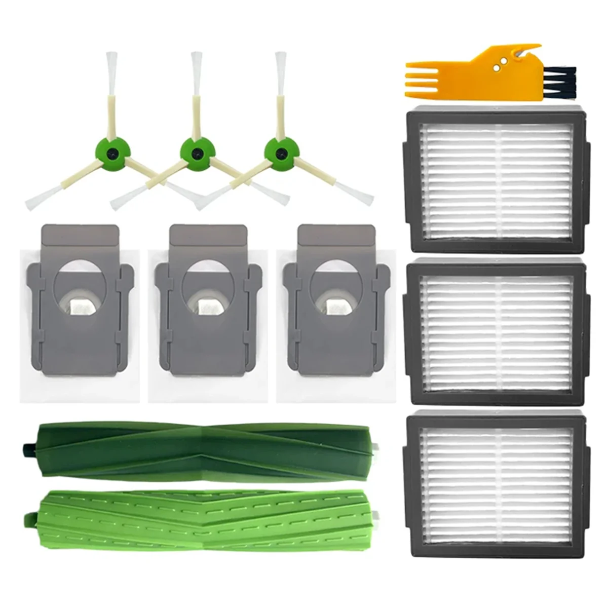 Для iRobot Romba J7+ / J7 J9+ роликовая боковая щетка Hepa-фильтр Мешок для пыли Робот-пылесос