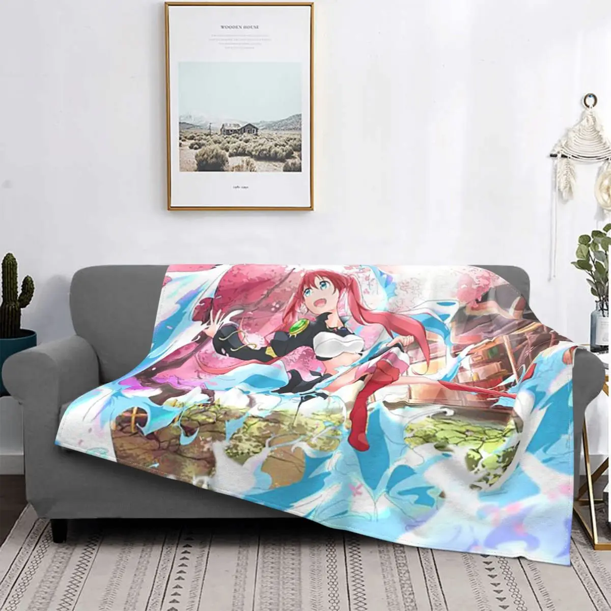 

В тот раз, когда я получил арнафикацию как слайм одеяло s милм Нава аниме фланелевое Новое теплое покрывало для покрытия весна/осень